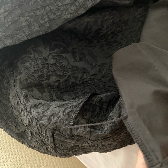 Floral Brocade Fit and Flare dress with Cut Out - Picture 13 of 13